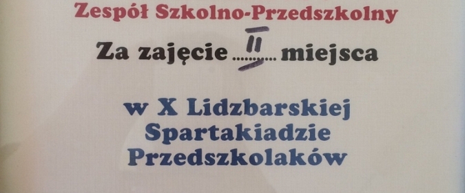 X Spartakiada Przedszkolaków 