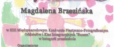 Konkurs plastyczny ,,Razem"