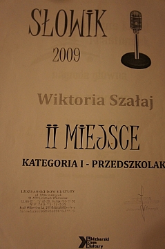 II miejsce Wiktoria Szałaj