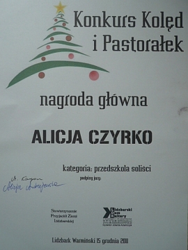 Przegląd kolęd i pastorałek 2011